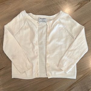 EUC Old Navy 4T cream cardigan